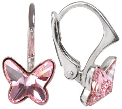 silberne Ohrringe für Mädchen 8 mm Rose