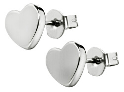 Piccoli orecchini a cuore in acciaio KES-026