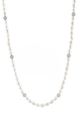 Elegantní náhrdelník s pravými perlami VAAXP1319S