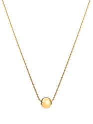 Elegantní pozlacený náhrdelník s kuličkou