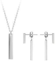 Elegantes, günstiges Set mit Troli-Schmuck (Halskette, Ohrringe)