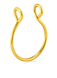 Inel fals pentru nas din oțel placat cu aur (sept) VSE6016G-PET