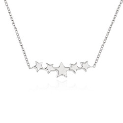 Krásný ocelový náhrdelník Hvězdičky VEDN0329S