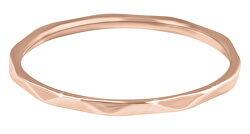 Minimalistický pozlátený prsteň s jemným dizajnom Rose zlaté