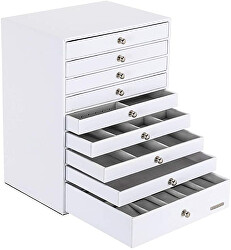 Cutie de bijuterii modernă cu 9 sertare