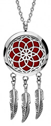 Multifunkční ocelový náhrdelník Lapač snů s vyměnitelným středem Aroma 132471