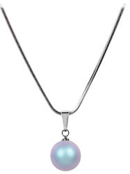 Půvabný náhrdelník s perličkou Pearl Iridescent Light Blue