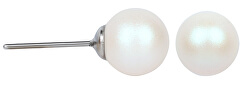 Jemné perlové náušnice Pearl Pearlescent White