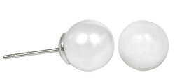  Pearl White - 8 mm fülbevaló