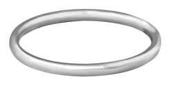 Nežný minimalistický prsteň z ocele Silver