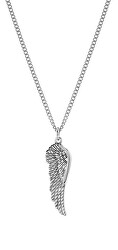 Ocelový náhrdelník s andělským křídlem (řetízek, přívěsek)