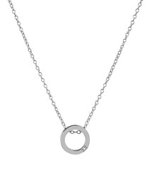 Oceľový náhrdelník s kruhovým príveskom VESN0743S