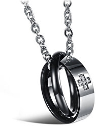 Originálny partnerský náhrdelník pre pánov KNSC-064-BL