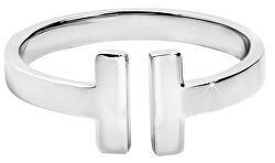 Otevřený ocelový prsten pro ženy