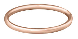 Pozlacený minimalistický prsten z oceli Rose Gold