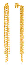 Cercei minunați lungi placați cu aur VAAXF558G
