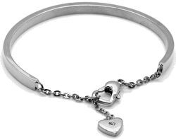 Romantisches Stahlarmband mit Herzen KBS-151-SIL
