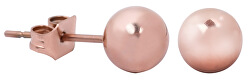 Ohrringe aus rosévergoldetem Stahl