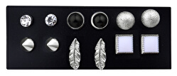 Gyönyörű fülbevaló készlet - bedugós Silver (6 pár)