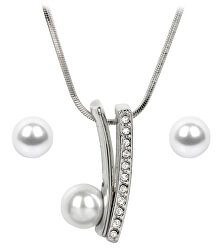 Elegantní sada náušnic a náhrdelníku s perličkami Pearl Vivien