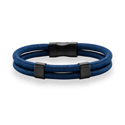 Elegante bracciale nero e blu VSB005 NB-PET