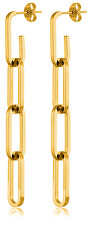Markante Ohrringe aus vergoldetem Stahl VAAJDE201474G