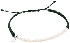 Módny šnúrkový náramok s perlami Color 517091540