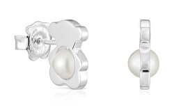 Módní stříbrné náušnice s kultivovanými perlami I-Bear 1004127300