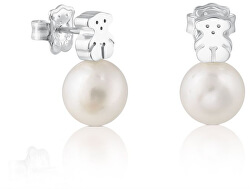 Orecchini di perle con orsetto 214833510