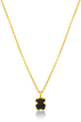 Pozlacený náhrdelník s medvídkem Icon Color 115434542 (řetízek, přívěsek)