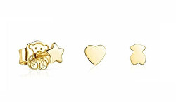 Set di orecchini a lobo placcati in oro Cool Joy 1003190300