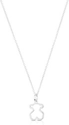 Půvabný stříbrný náhrdelník s medvídkem Galaxy 614784500 (řetízek, přívěsek)