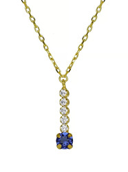 Elegante collana placcata oro con cristalli Shine A4668-08DG