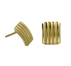 Eleganti orecchini a lobo placcati in oro Connect A4644-DT