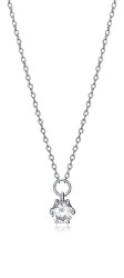 Blýštivý strieborný náhrdelník so zirkónmi Clasica 13014C000-30