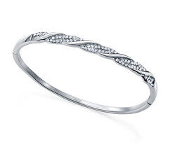 Elegantní pevný náramek s krystaly Chic 14185P01000