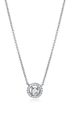 Elegantní stříbrný náhrdelník se zirkony Clasica 13013C000-30
