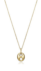 Fashion pozlacený náhrdelník se zirkony Chic 14076C01012