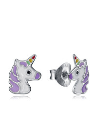 Cercei jucăuși din argint Unicorn Sweet 5117E000-17