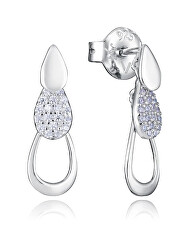 Gyönyörű ezüst lógó fülbevaló Elegant 13210E000-30