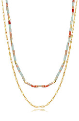 Luxuriöse doppelte Halskette Elegant 13041C100-99