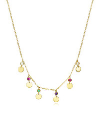 Pozlacený náhrdelník s přívěsky Trend 13006C100-59