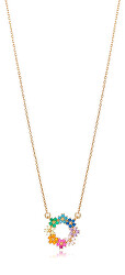 Půvabný pozlacený náhrdelník Trend 13049C100-39