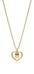 Romantický pozlacený náhrdelník Srdce Chic 13026C100-06