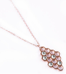 Colier bronz de designer Bee Rosegold