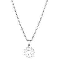 Krásný ocelový náhrdelník Květina Riterra Silver
