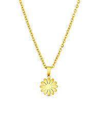 Krásný pozlacený náhrdelník Květina Riterra Gold