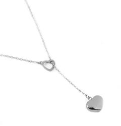 Romantický ocelový náhrdelník Sweet Heart Silver
