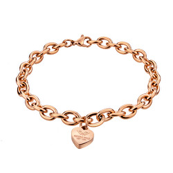 Elegáns bronz karkötő Szív VB1103R