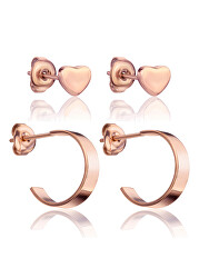 Set fashion di orecchini placcati in oro rosa  VS1123R